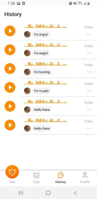 Meow Talk android App screenshot 2